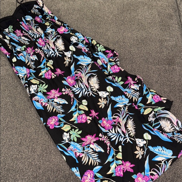 NWOT Band Of Gypsies Floral Maxi romper/dress with Spaghetti Straps - Picture 9 of 10